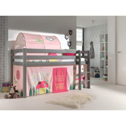 5420070234504 - VIPACK - Spielbett Pino mit Textilset Vorhang und Tunnel Spring Ausf Kiefer massiv grau lackiert 5420070234504 - VIPACK - Spielbett Pino mit Textilset Vorhang und Tunnel Spring Ausf Kiefer massiv grau lackiert