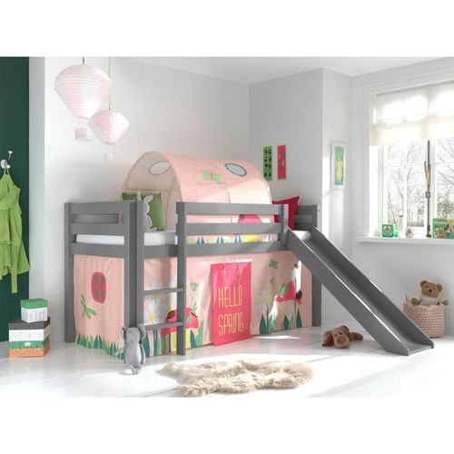 5420070234863 - VIPACK - Spielbett Pino inkl Rutsche mit Textilset Vorhang und Tunnel Spring Ausf Kiefer massiv 5420070234863 - VIPACK - Spielbett Pino inkl Rutsche mit Textilset Vorhang und Tunnel Spring Ausf Kiefer massiv