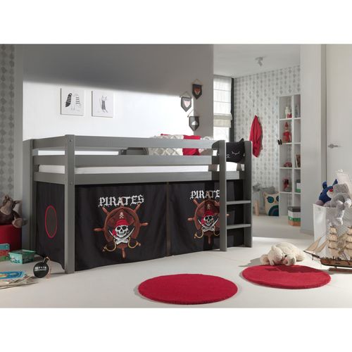 5420070234467 - VIPACK - Spielbett Pino mit Textilset Pirates Ausf Kiefer massiv grau lackiert 5420070234467 - VIPACK - Spielbett Pino mit Textilset Pirates Ausf Kiefer massiv grau lackiert