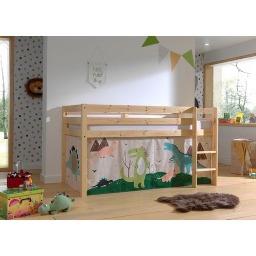 5420070236454 - VIPACK - Halbhohes Bett PINO mit Textilset Dino Ausf Kiefer massiv natur lackiert 5420070236454 - VIPACK - Halbhohes Bett PINO mit Textilset Dino Ausf Kiefer massiv natur lackiert