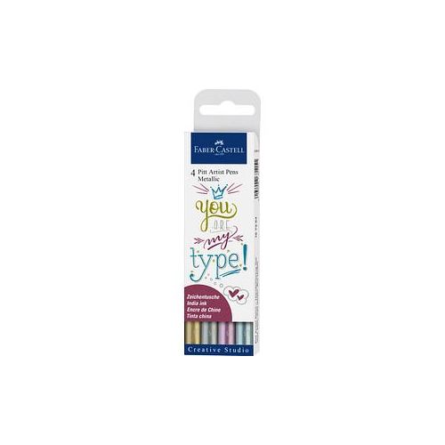 4005401673040 - FABER-CASTELL Pitt Artist Pen Metallic Lackmarker farbsortiert 15 mm 1 St 4005401673040 - FABER-CASTELL Pitt Artist Pen Metallic Lackmarker farbsortiert 15 mm 1 St