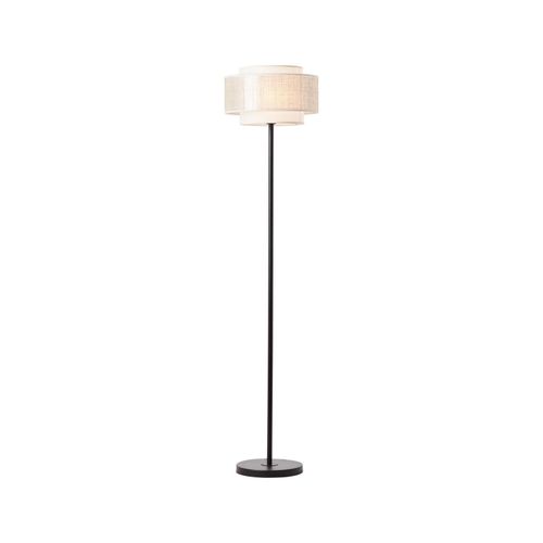 4004353394690 - Lampe Odar Standleuchte 1flg schwarz beige 1x A60 E27 42W Mit Fußschalter - braun - Brilliant 4004353394690 - Lampe Odar Standleuchte 1flg schwarz beige 1x A60 E27 42W Mit Fußschalter - braun - Brilliant