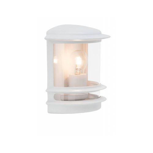 4004353164736 - BRILLIANT Lampe Hollywood Außenwandleuchte weiß 1x A60 E27 60W geeignet für Normallampen (nicht enthalten) IP-Schutzart 44 - spritzwassergeschützt 4004353164736 - BRILLIANT Lampe Hollywood Außenwandleuchte weiß 1x A60 E27 60W geeignet für Normallampen (nicht enthalten) IP-Schutzart 44 - spritzwassergeschützt