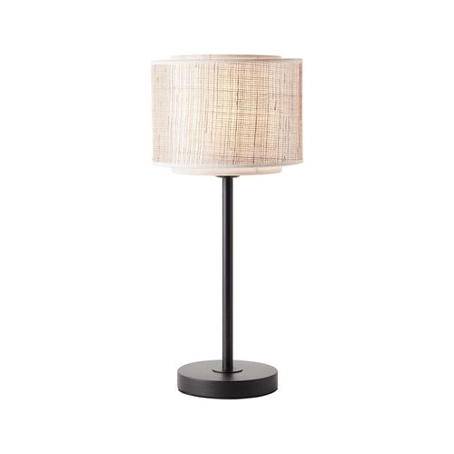 4004353394683 - BRILLIANT Lampe Odar Tischleuchte schwarz beige 1x A60 E27 42W Mit Schnurzwischenschalter - braun 4004353394683 - BRILLIANT Lampe Odar Tischleuchte schwarz beige 1x A60 E27 42W Mit Schnurzwischenschalter - braun