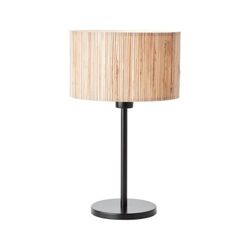 4004353393396 - Lampe Wimea Tischleuchte schwarz natur 1x A60 E27 52W Mit Schnurzwischenschalter - braun - Brilliant