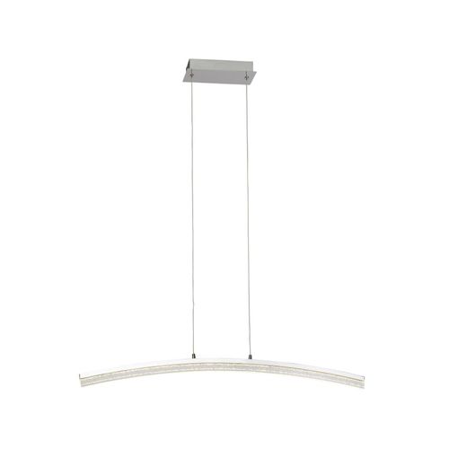 4004353285165 - Lampe Sparkling led Pendelleuchte chrom 1x 21W led integriert (1680lm 3000K) Über Wandschalter in 3 Stufen dimmbar - silber - Brilliant