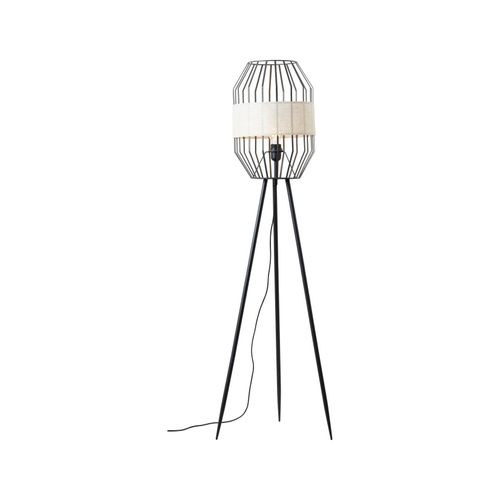4004353394676 - Lampe Slope Standleuchte dreibeinig schwarz natur 1x A60 E27 40W Mit Fußschalter - braun - Brilliant 4004353394676 - Lampe Slope Standleuchte dreibeinig schwarz natur 1x A60 E27 40W Mit Fußschalter - braun - Brilliant