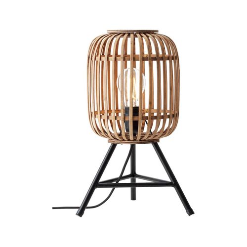 4004353347528 - Lampe Woodrow Tischleuchte hellbraun 1x A60 E27 60W gf Normallampen n ent Mit Schnurzwischenschalter Für LED-Leuchtmittel geeignet - Brilliant 4004353347528 - Lampe Woodrow Tischleuchte hellbraun 1x A60 E27 60W gf Normallampen n ent Mit Schnurzwischenschalter Für LED-Leuchtmittel geeignet - Brilliant
