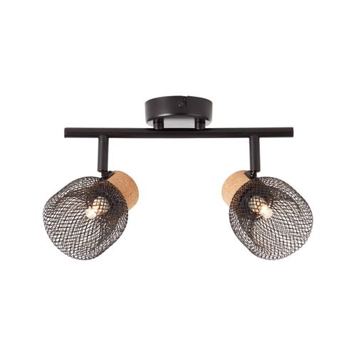 4004353351570 - BRILLIANT Lampe Flaka Spotrohr 2flg schwarz matt 2x QT14 G9 6W geeignet für Stiftsockellampen nicht enthalten Köpfe schwenkbar Für LED-Leuchtmitel geeignet 4004353351570 - BRILLIANT Lampe Flaka Spotrohr 2flg schwarz matt 2x QT14 G9 6W geeignet für Stiftsockellampen nicht enthalten Köpfe schwenkbar Für LED-Leuchtmitel geeignet
