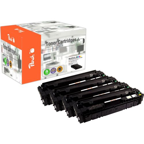 7640182386665 - PEACH H046H 4 Tonermodule XL (bk c m y) ersetzt Canon CRG-046H 1254C002 1253C002 1252C002 1251C002 für zB Canon ISensys MF 732 Cdw (wiederaufbereitet)