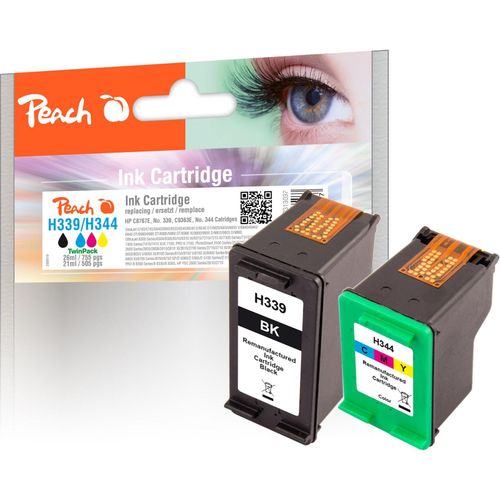 7640108778727 - HP 339 2 Druckköpfe XL (bk col) ersetzt HP No 339 No 344 C8767E C9363E für zB HP DeskJet 6940 HP DeskJet 5940 HP PhotoSmart Pro B 8330 (wiederaufbereitet)