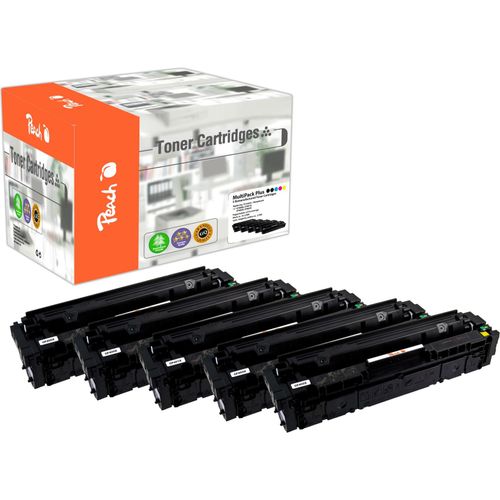 7640173435044 - H201X 5 Tonermodule XL (2*bk c m y) ersetzt HP No 201X CF400X*2 CF401X CF402X CF403X für zB HP Color LaserJet Pro MFP M 277 dw (wiederaufbereitet)