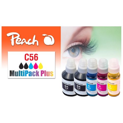 7640460547658 - C56 Spar Pack Plus Druckerpatronen (2*bk c m y) ersetzt Canon GI-56 für zB Canon Maxify GX 6050 Canon Maxify GX 7050 Canon Maxify GX 7055 7640460547658 - C56 Spar Pack Plus Druckerpatronen (2*bk c m y) ersetzt Canon GI-56 für zB Canon Maxify GX 6050 Canon Maxify GX 7050 Canon Maxify GX 7055