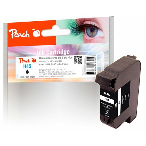 7640106493059 - HP 45 Druckkopf bk ersetzt Kodak HP Pitney Bowes Apple No 45 51645AE für zB HP DeskJet 930 C Apple Color Stylewriter 6500 HP DeskJet 710 (wiederaufbereitet) 7640106493059 - HP 45 Druckkopf bk ersetzt Kodak HP Pitney Bowes Apple No 45 51645AE für zB HP DeskJet 930 C Apple Color Stylewriter 6500 HP DeskJet 710 (wiederaufbereitet)