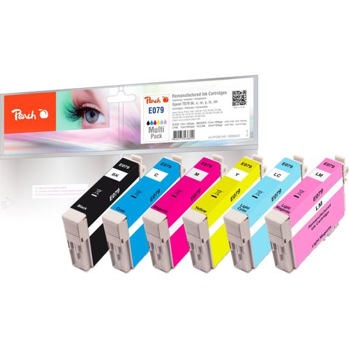 7640173438809 - E79 6 Druckerpatronen XL (bk cy cyph ma maph ye) ersetzt Epson T079 für zB Epson Stylus Photo PX 730 WD Epson Stylus Photo PX 820 FWD (wiederaufbereitet) 7640173438809 - E79 6 Druckerpatronen XL (bk cy cyph ma maph ye) ersetzt Epson T079 für zB Epson Stylus Photo PX 730 WD Epson Stylus Photo PX 820 FWD (wiederaufbereitet)