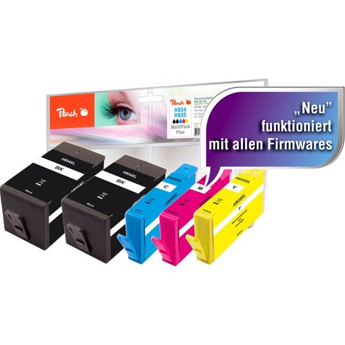7640164828688 - HP 934 XL 5 Druckerpatronen XL (2*bk c m y) ersetzt HP No 934XL No 935XL C2P23A*2 C2P24A C2P25A C2P26A für zB HP OfficeJet Pro 6830 (wiederaufbereitet) 7640164828688 - HP 934 XL 5 Druckerpatronen XL (2*bk c m y) ersetzt HP No 934XL No 935XL C2P23A*2 C2P24A C2P25A C2P26A für zB HP OfficeJet Pro 6830 (wiederaufbereitet)