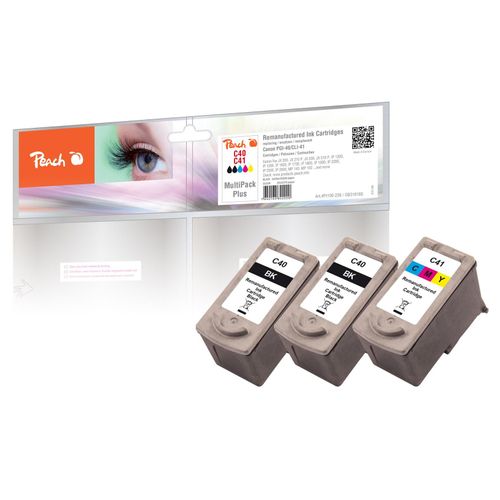 7640164822020 - C40 BK 3 Druckköpfe (2*bk col) ersetzt Canon PG-40BK*2 CL-41C 0615B036 für zB Canon Pixma IP 1200 Canon Pixma IP 1300 Canon Pixma MP 140 (wiederaufbereitet) 7640164822020 - C40 BK 3 Druckköpfe (2*bk col) ersetzt Canon PG-40BK*2 CL-41C 0615B036 für zB Canon Pixma IP 1200 Canon Pixma IP 1300 Canon Pixma MP 140 (wiederaufbereitet)