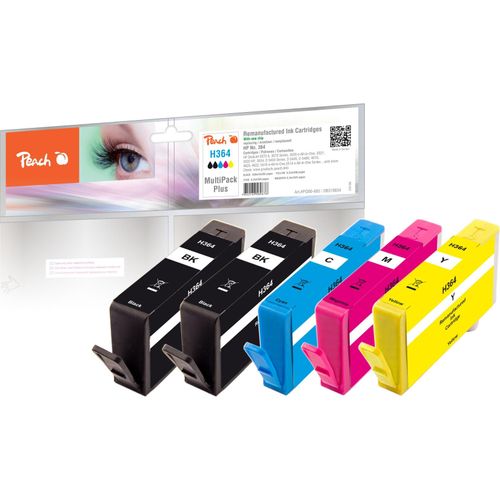 7640169589676 - Combi-Pack PLUS - 5-pack - S - black yellow cyan magenta - remanufactured - ink cartridge (alternative for HP CB316EE HP CB318EE HP CB319EE HP CB320EE) - Tintenpatrone Cyan