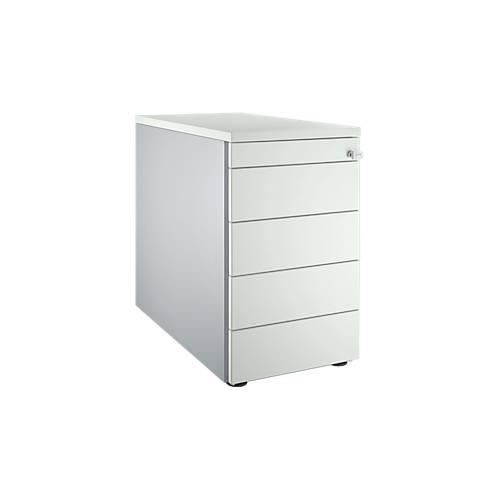 4250510833322 - Genius Standcontainer 13333 mit Griffnut B 435 x H 717 mm weißalu lichtgrau lichtgrau