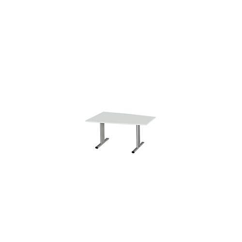 4250510839584 - Select Besprechungstisch MODENA Basic Tonne T-Fuß B 1400 x T 1000 x H 717 mm lichtgrau weißaluminium RAL 9006 4250510839584 - Select Besprechungstisch MODENA Basic Tonne T-Fuß B 1400 x T 1000 x H 717 mm lichtgrau weißaluminium RAL 9006