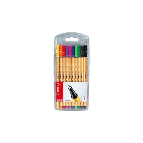 4006381217842 - STABILO point 88 Fineliner Standardfarben 04mm farbsortiert - 10 Stück 4006381217842 - STABILO point 88 Fineliner Standardfarben 04mm farbsortiert - 10 Stück