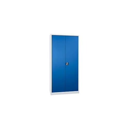 4260090172131 - Stahlschrank 4 Fachböden 5 OH H 1950 x B 920 x T 420 mm lichtgrau enzianblau