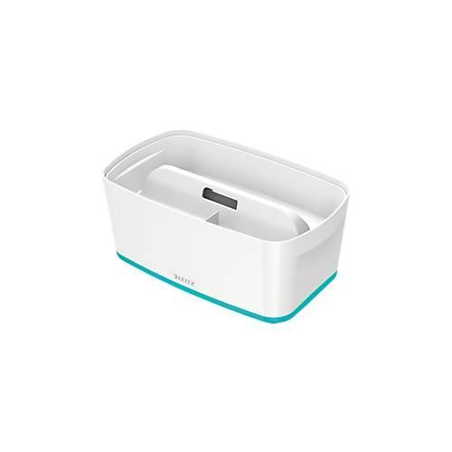 4002432121762 - Ablagebox MyBox DIN A5 für Utensilien weiß eisblau 4002432121762 - Ablagebox MyBox DIN A5 für Utensilien weiß eisblau
