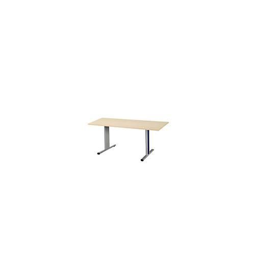 4250510839249 - Select Besprechungstisch Planova Basic Rechteck T-Fuß B 1600 x T 800 x H 717 mm Ahorn weißaluminium RAL 9006 4250510839249 - Select Besprechungstisch Planova Basic Rechteck T-Fuß B 1600 x T 800 x H 717 mm Ahorn weißaluminium RAL 9006