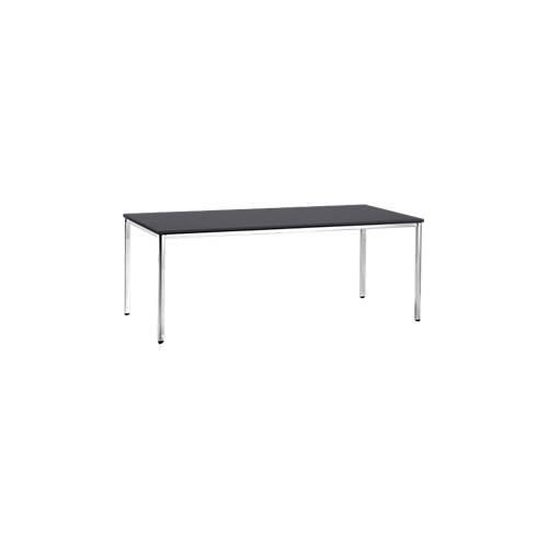 8697837510547 - Konferenztisch bis 6 Personen Rechteck 4-Fuß Quadratrohr B 2000 x T 800 x H 720 mm schwarz chromsilber 8697837510547 - Konferenztisch bis 6 Personen Rechteck 4-Fuß Quadratrohr B 2000 x T 800 x H 720 mm schwarz chromsilber