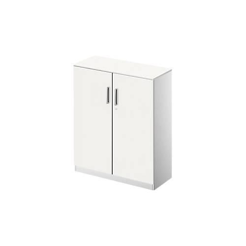 4250510835227 - Genius Flügeltürenschrank TETRIS SOLID 3 OH B 800 mm abschließbar mit Abdeckplatte weiß weißalu