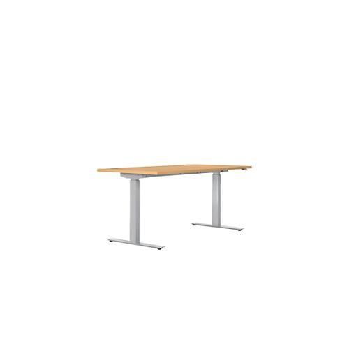 4250510817131 - Schreibtisch ERGO DRIVE ED 470 elektrisch höhenverstellbar Rechteck T-Fuß B 1600 x T 800 x H 692-1147 mm Buche lichtgrau 4250510817131 - Schreibtisch ERGO DRIVE ED 470 elektrisch höhenverstellbar Rechteck T-Fuß B 1600 x T 800 x H 692-1147 mm Buche lichtgrau