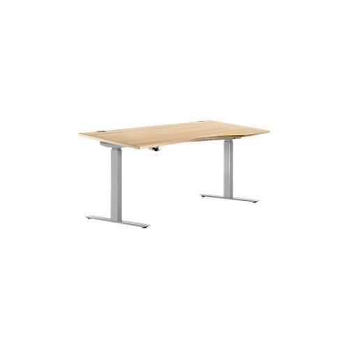 4250510828083 - Schreibtisch ERGO DRIVE ED 470 elektrisch höhenverstellbar Freiform Ansatz rechts T-Fuß B 1800 x T 1000 x H 692-1147 mm Ahorn weißalu 4250510828083 - Schreibtisch ERGO DRIVE ED 470 elektrisch höhenverstellbar Freiform Ansatz rechts T-Fuß B 1800 x T 1000 x H 692-1147 mm Ahorn weißalu