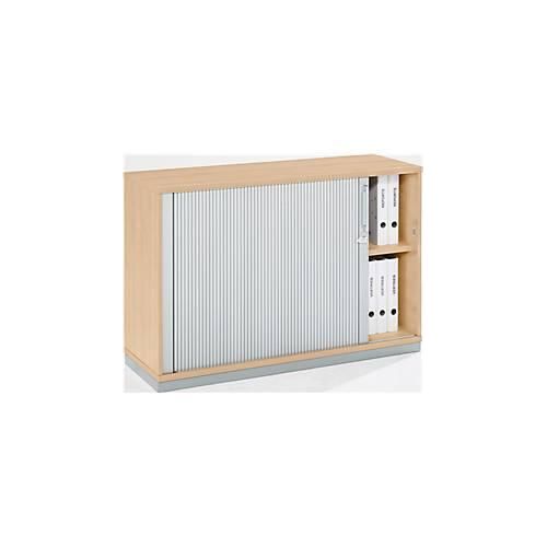 4250510811146 - Querrollladenschrank Tetris Wood 2 OH abschließbar mit Sockel B 1200 x T 421 x H 800 mm Ahorn-Dekor