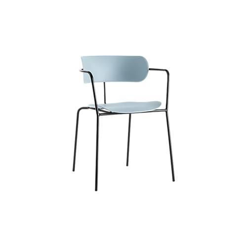 3660141232899 - Stuhl BISTRO stapelbar bis zu 4 Stück B 535 x T 545 x H 760 mm Stahlrohr & Polypropylen blau 4 Stück 3660141232899 - Stuhl BISTRO stapelbar bis zu 4 Stück B 535 x T 545 x H 760 mm Stahlrohr & Polypropylen blau 4 Stück