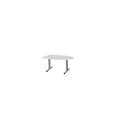 4250510839546 - Select Besprechungstisch Planova Basic Halbkreis T-Fuß B 1400 x T 1000 x H 717 mm lichtgrau weißaluminium RAL 9006 4250510839546 - Select Besprechungstisch Planova Basic Halbkreis T-Fuß B 1400 x T 1000 x H 717 mm lichtgrau weißaluminium RAL 9006