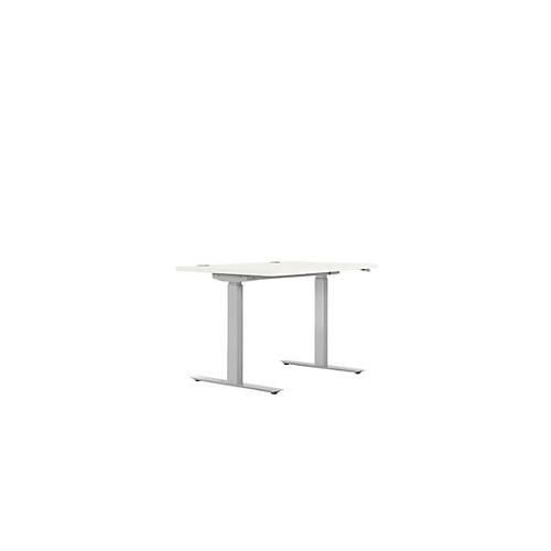 4250510830840 - Schreibtisch ERGO DRIVE ED 470 elektrisch höhenverstellbar Rechteck T-Fuß B 1200 x T 800 x H 692-1147 mm weiß weißaluminium RAL 9006 4250510830840 - Schreibtisch ERGO DRIVE ED 470 elektrisch höhenverstellbar Rechteck T-Fuß B 1200 x T 800 x H 692-1147 mm weiß weißaluminium RAL 9006