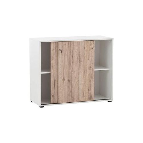 4260637315168 - Schiebetürenschrank 400 701764 weiß wildeiche 1 Fachboden 1001 x 410 x 836 cm