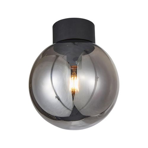 4004353358715 - BRILLIANT Lampe Astro Deckenleuchte 25cm schwarz rauchglas 1x A60 E27 60W geeignet für Normallampen (nicht enthalten) Für LED-Leuchtmittel geeignet
