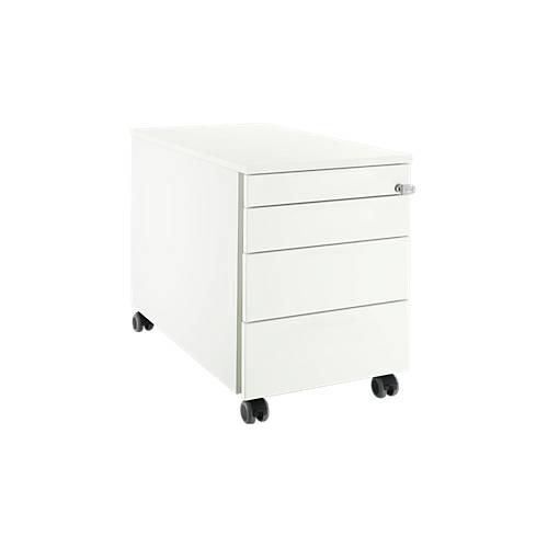 4250510881163 - Select Rollcontainer 1233 3 Schubladen Utensilienauszug mit Griffnut weiß weiß 4250510881163 - Select Rollcontainer 1233 3 Schubladen Utensilienauszug mit Griffnut weiß weiß