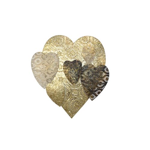 4046884076805 - Möbel Direkt Online - Wanddekoration Herzen gold 4046884076805 - Möbel Direkt Online - Wanddekoration Herzen gold