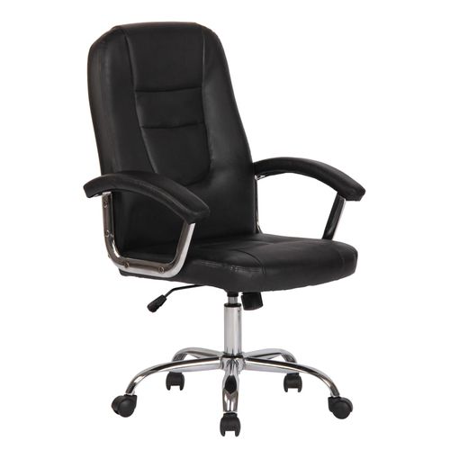 4251756452698 - Bürostuhl Reedville Mit Kunstlederbezug I Chefsessel Mit Gepolsterten Armlehnen I Ergonomischer Drehstuhl