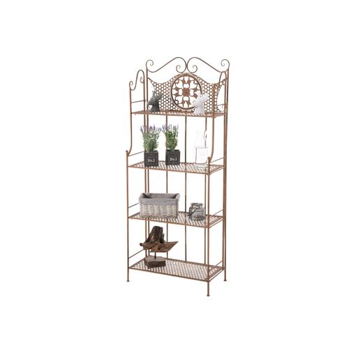4251152634667 - ANIKA stabiles Standregal im Landhausstil I Klappbares Eisenregal mit 4 Regalböden I In verschiedenen Farben erhältlich