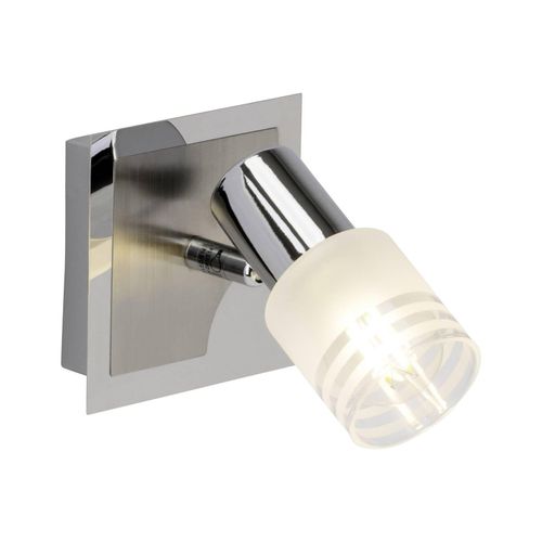 4004353185816 - BRILLIANT Lampe Lea LED Wandspot eisen chrom weiß 1x LED-D45 E14 4W LED-Tropfenlampe inklusive (450lm 2700K) Energiesparend und langlebig durch LED-Einsatz 4004353185816 - BRILLIANT Lampe Lea LED Wandspot eisen chrom weiß 1x LED-D45 E14 4W LED-Tropfenlampe inklusive (450lm 2700K) Energiesparend und langlebig durch LED-Einsatz