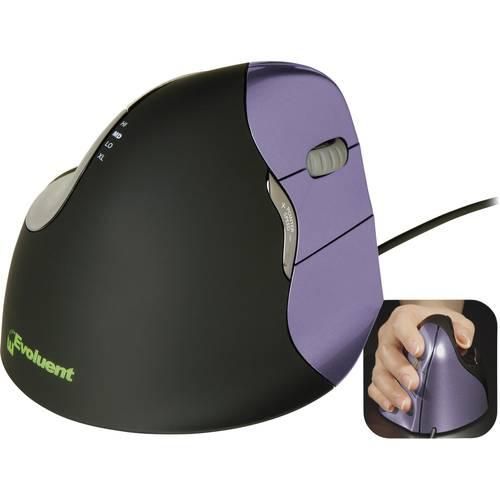 0852153014317 - VerticalMouse 4 Small - Maus - Für Rechtshänder - optisch - 6 Tasten - kabelgebunden - USB - schwarz-blau