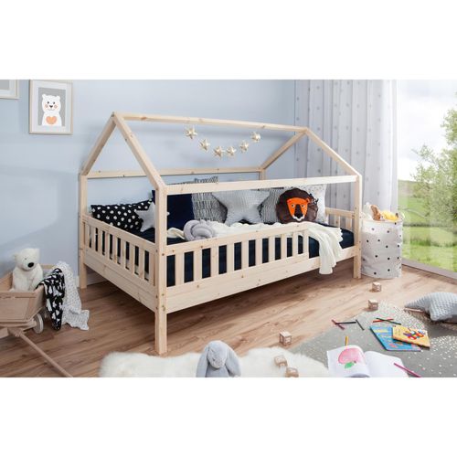 4251105959274 - TiCAA Kinderbett Hausbett Kay 120x200 Kiefer natur 4251105959274 - TiCAA Kinderbett Hausbett Kay 120x200 Kiefer natur