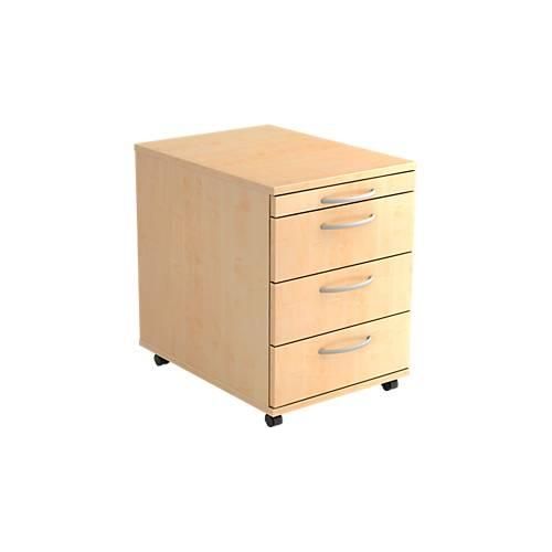 4032062199404 - Rollcontainer TARA 3 Schübe Utensilienauszug B 428 x T 580 x H 590 mm Ahorn-Dekor