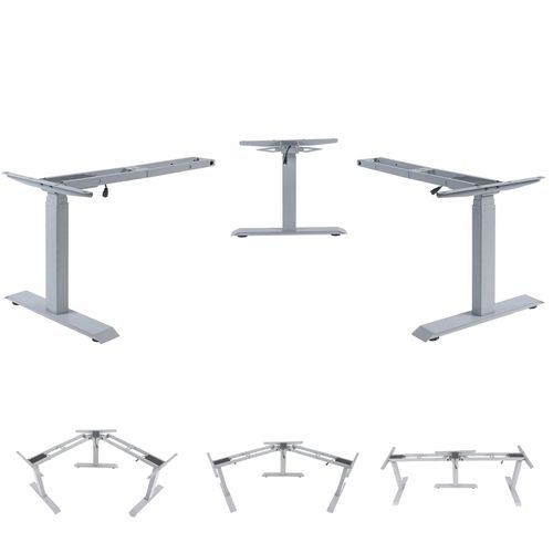 4057651498034 - 3in1 Gestell MCW-D40 variables Tischgestell elektrisch höhenverstellbar Memory 47kg ~ grau