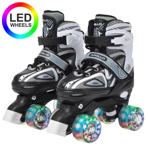 4250518565317 - LED Rollschuhe größenverstellbar Super Quads X-Pro