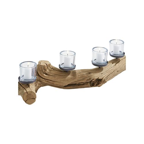 8592453376082 - Windlicht HEINE HOME Kerzenhalter Gr B H T 80 cm x 20 cm x 12 cm beige (natur) Kerzenhalter