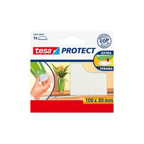 4042448884978 - Protect Filzgleiter rechteckig 100 x 80mm weiß (57891-00000-01) - Tesa